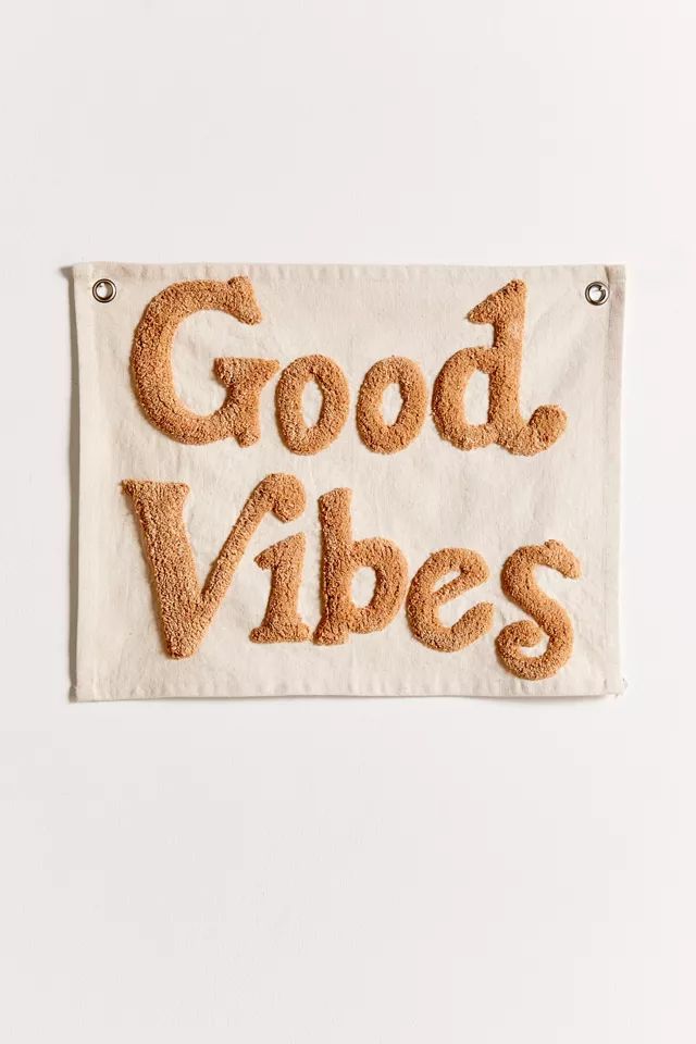 Good Vibes Tufted Tapestry | Urban Outfitters (US and RoW)