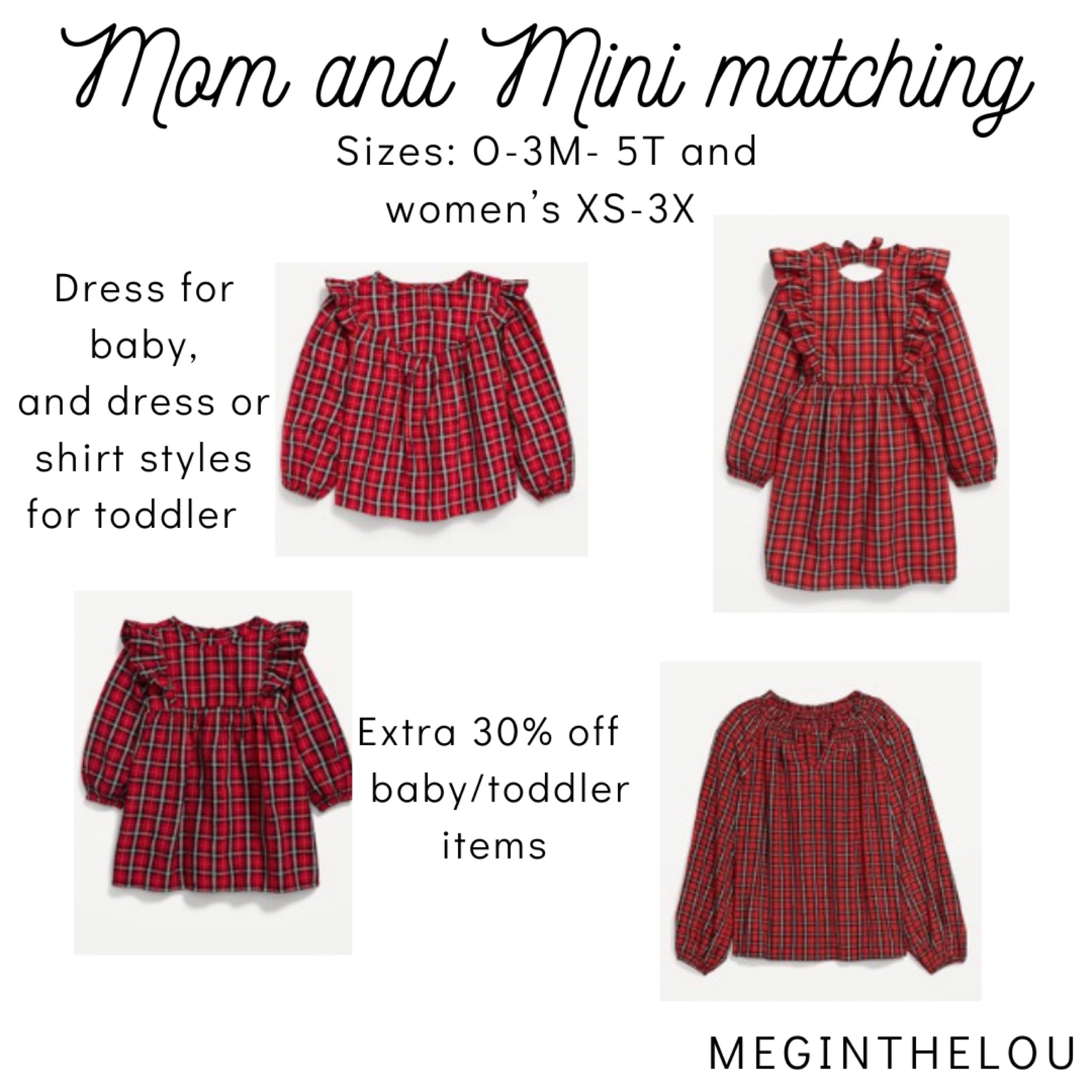 $15-40 family matching 

#LTKkids #momandmini #matching #familymatching #redplaid #oldnavysale #oldnavy #babygirl #toddlergirl #babyandtoddlermatching #LTKsalealert #LTKunder40 #LTKunder25 #holidaymatching #babygirlchristmas #toddlergirlchristmas 

#LTKbaby #LTKHoliday #LTKSeasonal