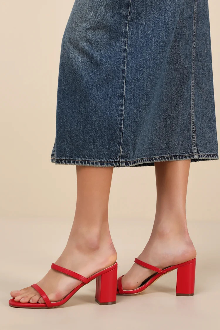 Ariellie Red High Heel Sandals | Lulus