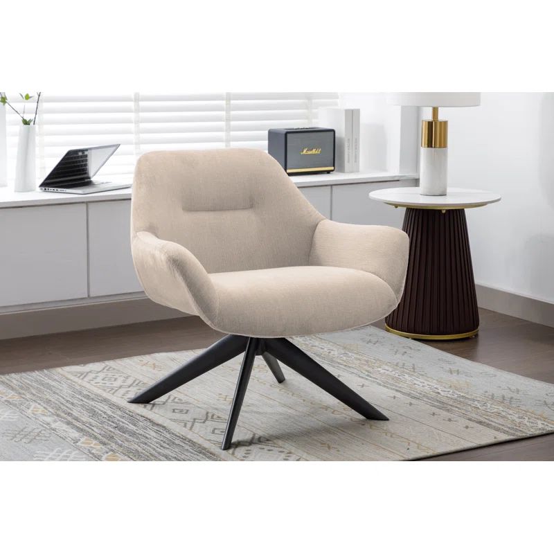 Adairsville Fabric Accent Chair with Steel Legs | Wayfair North America