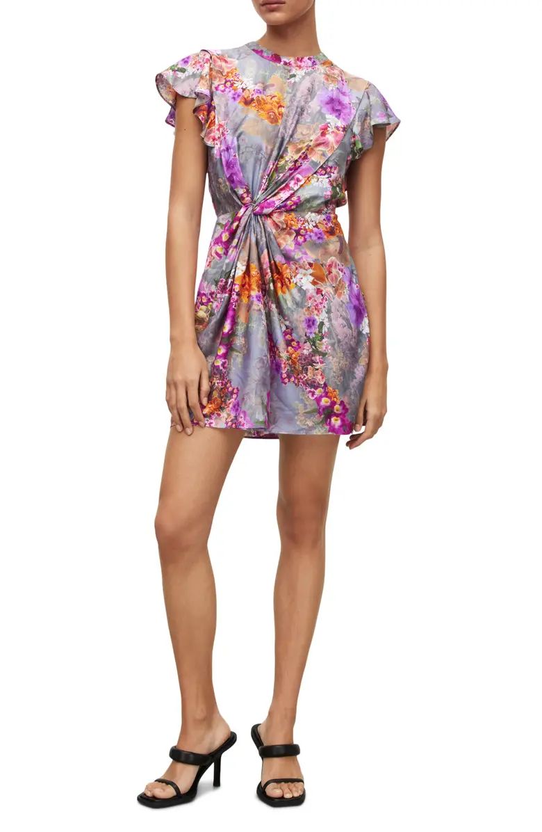 Jemille Lucia Floral Print Minidress | Nordstrom