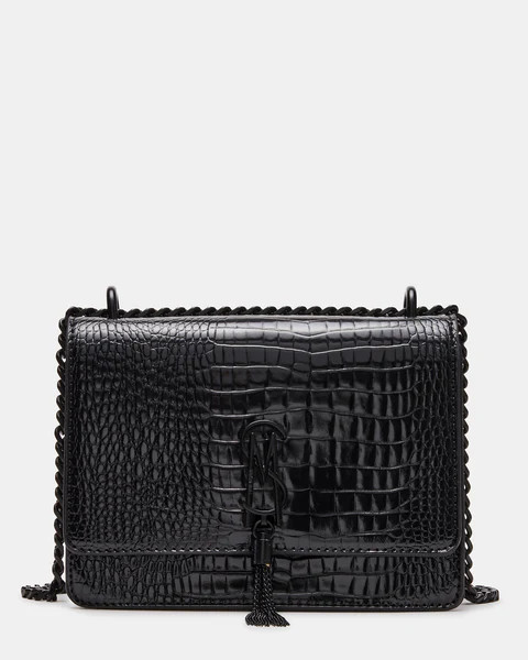 AMARA BAG CROCODILE BLACK/BLACK | Steve Madden (US)