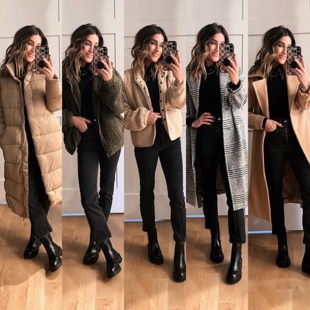 Outerwear I’m loving! Also linking some really cute similar options! I grabbed a small in all of these options, except for the black/white coat (wearing xs). 


#LTKtravel #LTKworkwear #LTKstyletip
