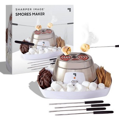 Sharper Image 5pc Electric Tabletop S'mores Maker White: Stainless Steel, 1200W, Spot Clean, 13.8" Height, 3.96 lbs | Target