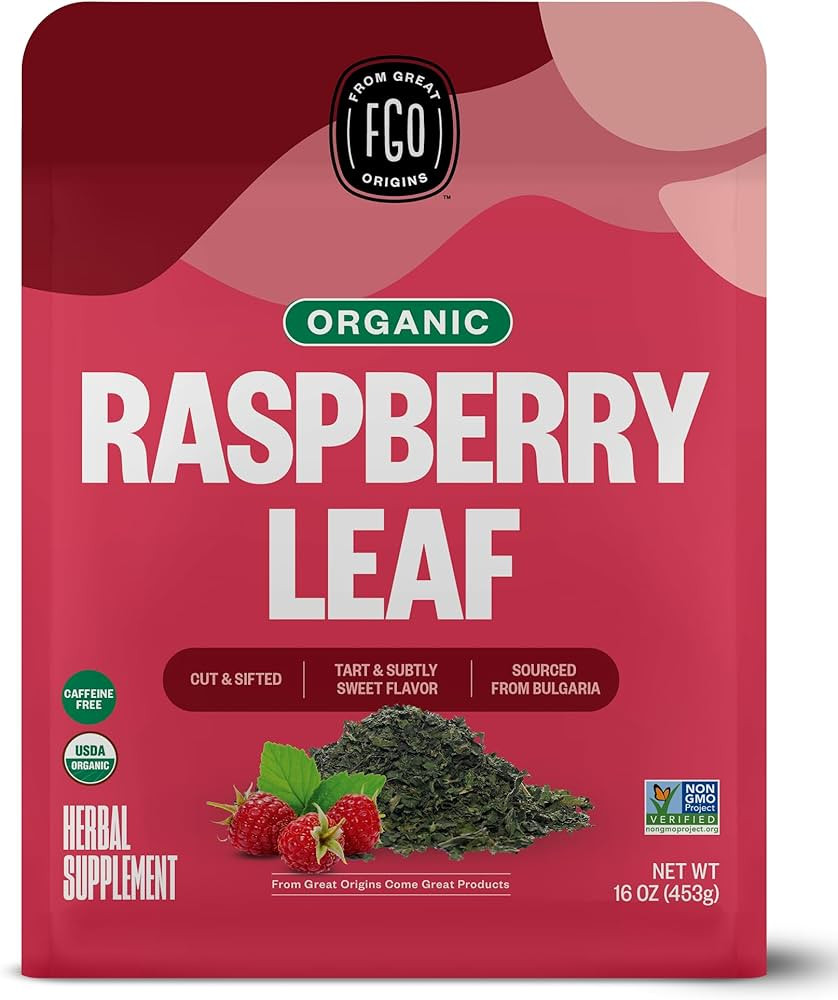 FGO Organic Red Raspberry Loose Leaf Herbal Tea, Cut and Sifted, Caffeine Free, 16oz Bulk Reseala... | Amazon (US)