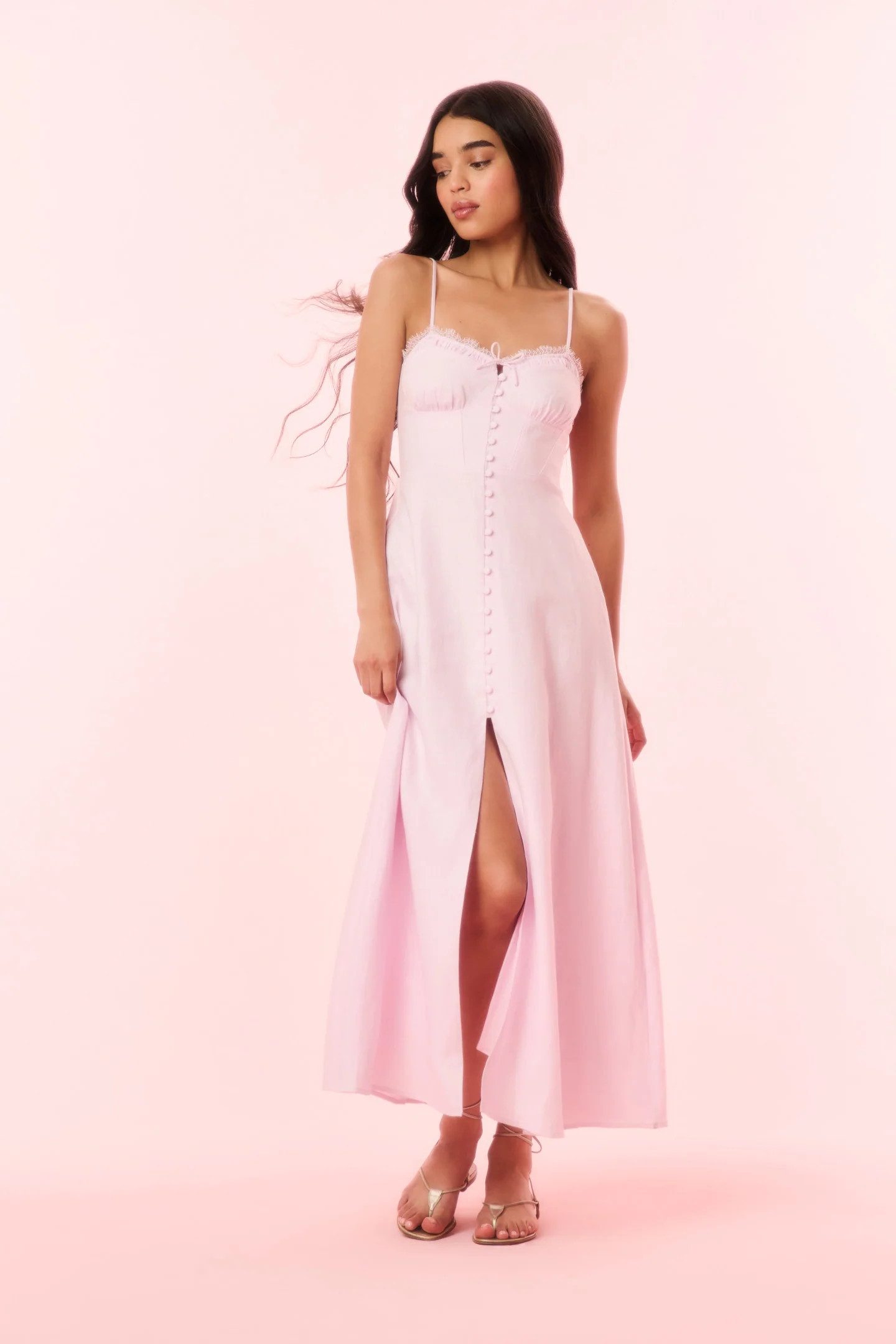 Linella Linen Maxi Dress | LoveShackFancy