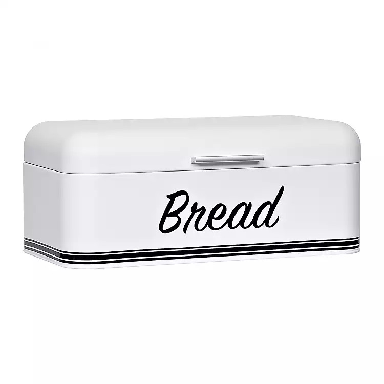 White Metal Bread Box | Kirkland's Home