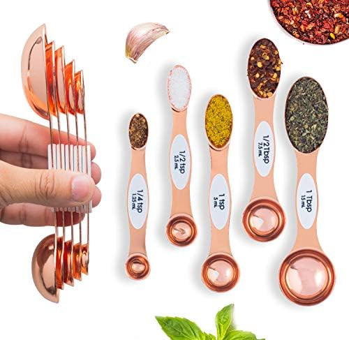 Magnetic Measuring Spoons Set - Stainless Steel Measuring Spoons - Magnetic Measuring Spoon Set,C... | Amazon (US)