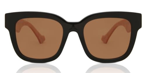 Gucci Women's Oversized Square Sunglasses, Black-Pink-Brown, One Size | Amazon (US)