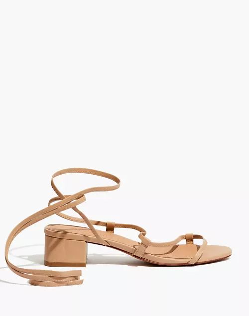 The Brigitte Lace-Up Sandal in Leather | Madewell