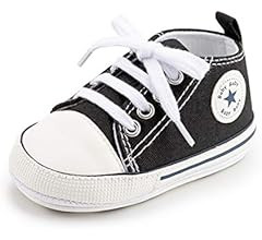 KIDSUN Unisex Baby Boys Girls High Top Sneaker Soft Anti-Slip Sole Newborn Infant First Walkers C... | Amazon (US)