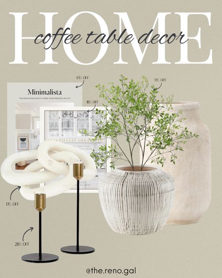 Affordable neutral coffee table decor! Living room inspiration!

I just bought these cute decor finds to decorate my coffee table! 

Large vase, white vase, organic vase, cream vase, striped face, ceramic vase, pottery, gold and black candle holder, gold and black candle sticks, neutral coffee table books, marble links, faux leaf branches

#founditonamazon #amazonfinds #amazonhome 

#LTKfindsunder50 #LTKhome #LTKsalealert