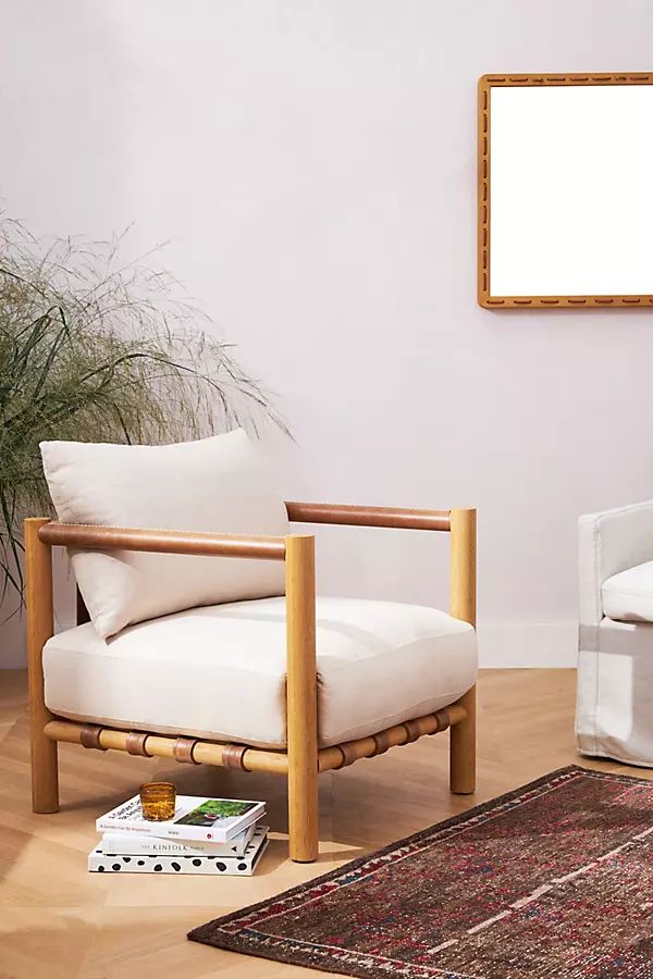 Amber Lewis for Anthropologie Caillen Accent Chair By Amber Lewis for Anthropologie in Beige | Anthropologie (US)
