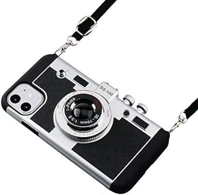 iPhone 11 Case, Awsaccy 3D Cool Unique Cute Camera Design Case PC + Silicone Cover Case with Long... | Amazon (US)
