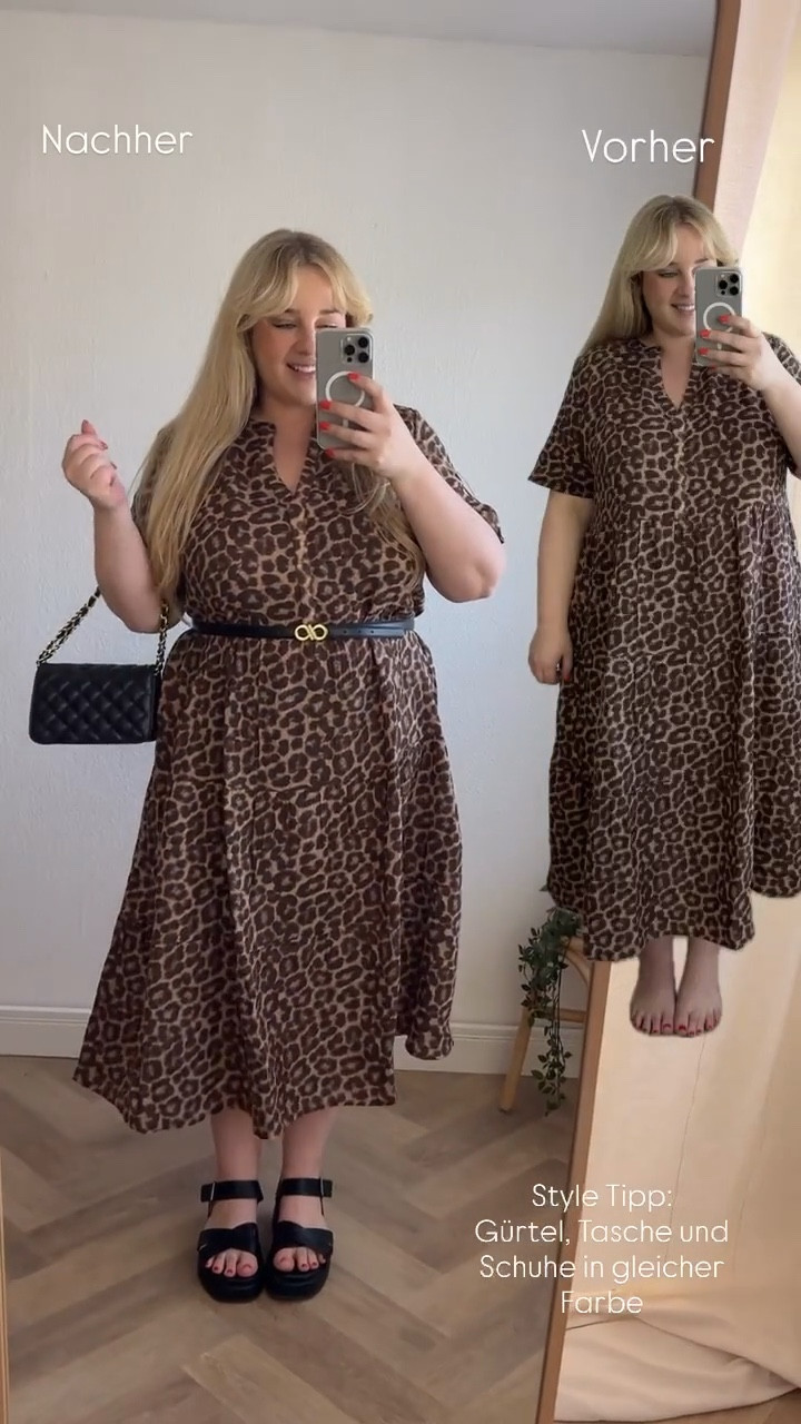 Vorher/nachher 🤎🖤

20 % sparen bei Bon Prix mit dem Code: stil20
(Gültigkeit: bis einschl. 19.04.2026)

#plussizefashion #leo #muster #frühlingsoutfit #curvy 

#LTKspring #LTKdeutschland #LTKplussize