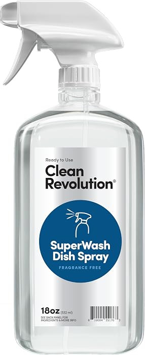 Clean Revolution Dish Spray, Powerful Formula Cuts Through Grease, Compatible with Dawn Powerwash... | Amazon (US)
