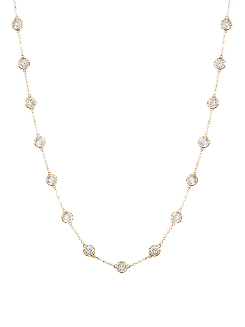 CLEMENCE NECKLACE IN 7.50 CTS LAB WHITE SAPPHIRE | Dorsey
