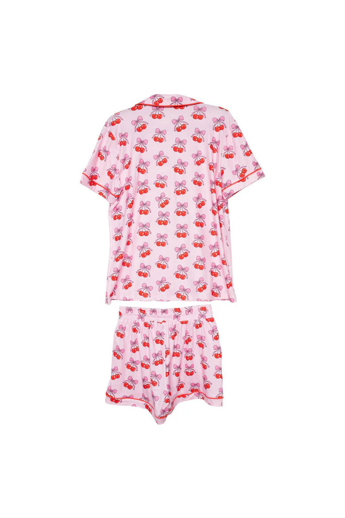 Cherry Bow Repeat Two Piece PJ Set | Katydid.com