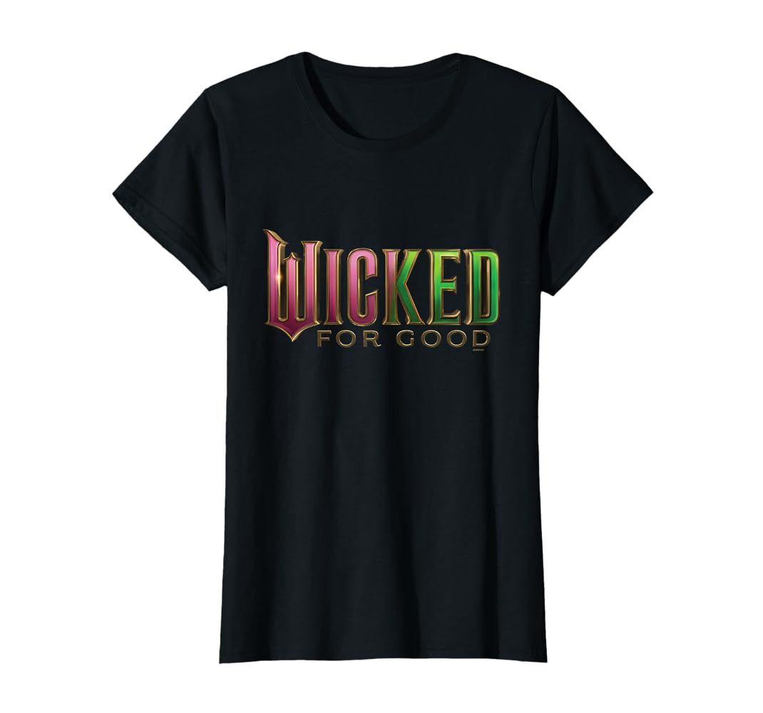 Wicked: For Good Pink To Green Logo T-Shirt | Amazon (US)
