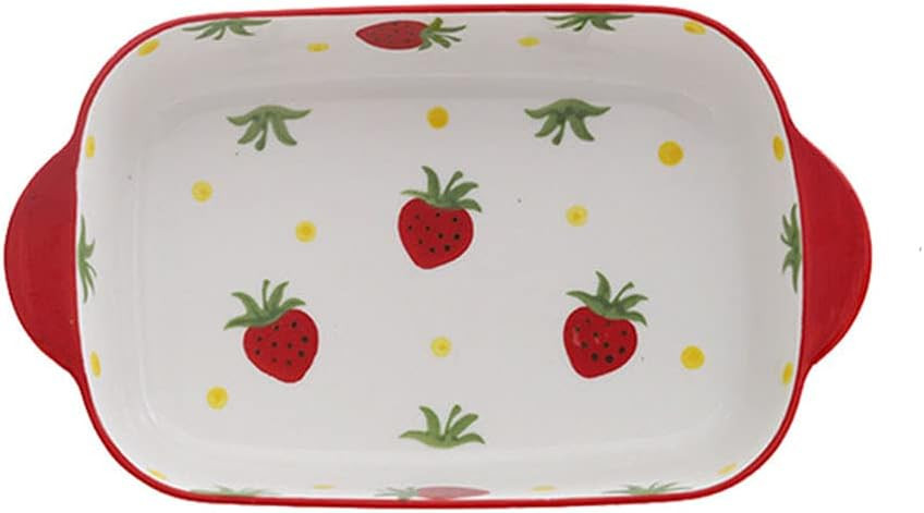 8 x 5 Inch Ceramic Oven to Table Bakeware Dinner Plate, for Oven Roasting Lasagna Pan Cheese Bake... | Amazon (US)