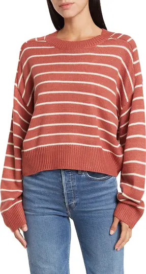 Saddle Stripe Long Sleeve Sweater | Nordstrom Rack