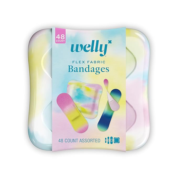 Welly Bandages | Adhesive Flexible Fabric Bravery Badges | Assorted Shapes for Minor Cuts, Scrape... | Amazon (US)