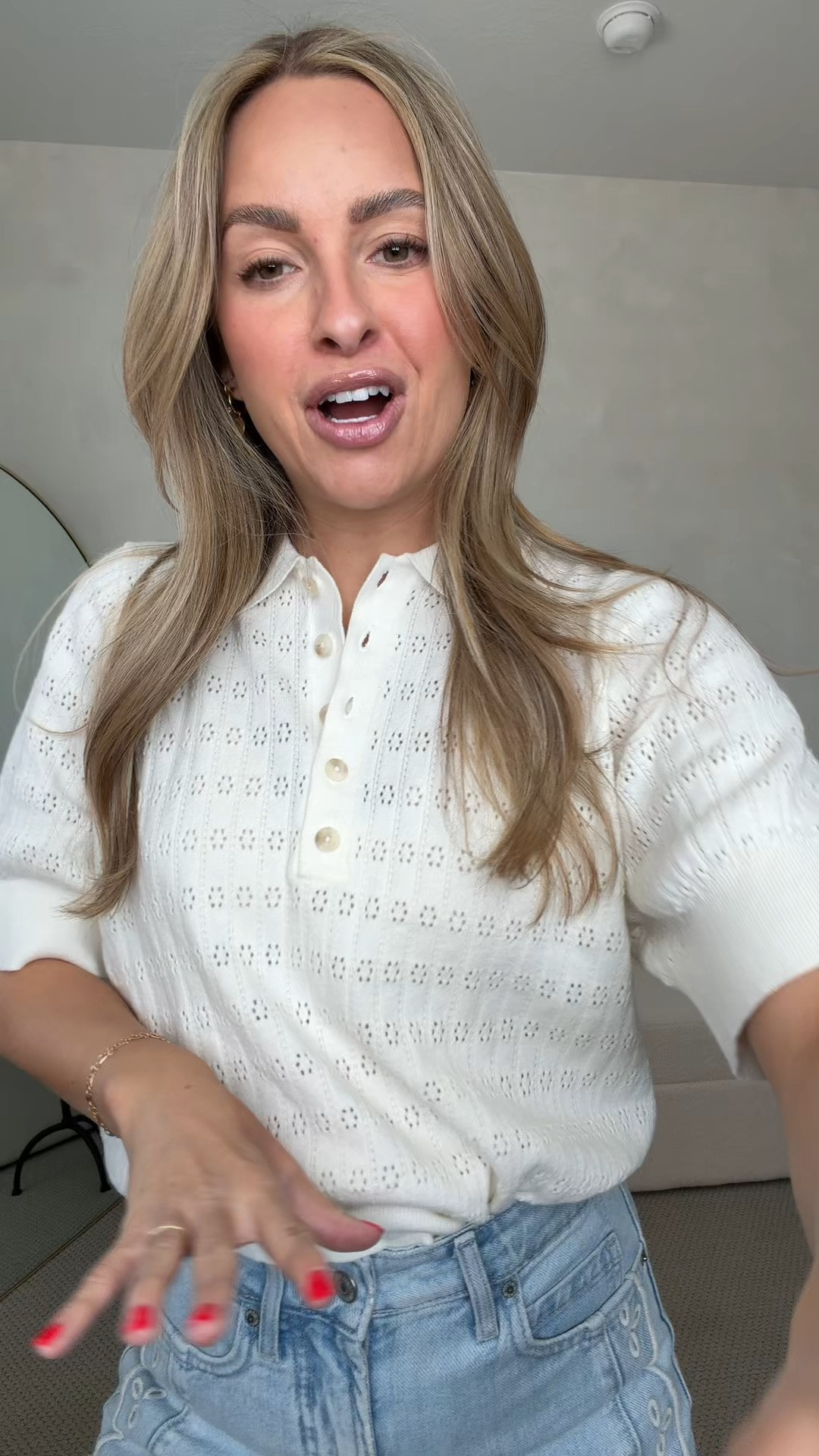 Obsessed with this cute spring top!! 

 #LTKootd #LTKmomlife #LTKSeasonal