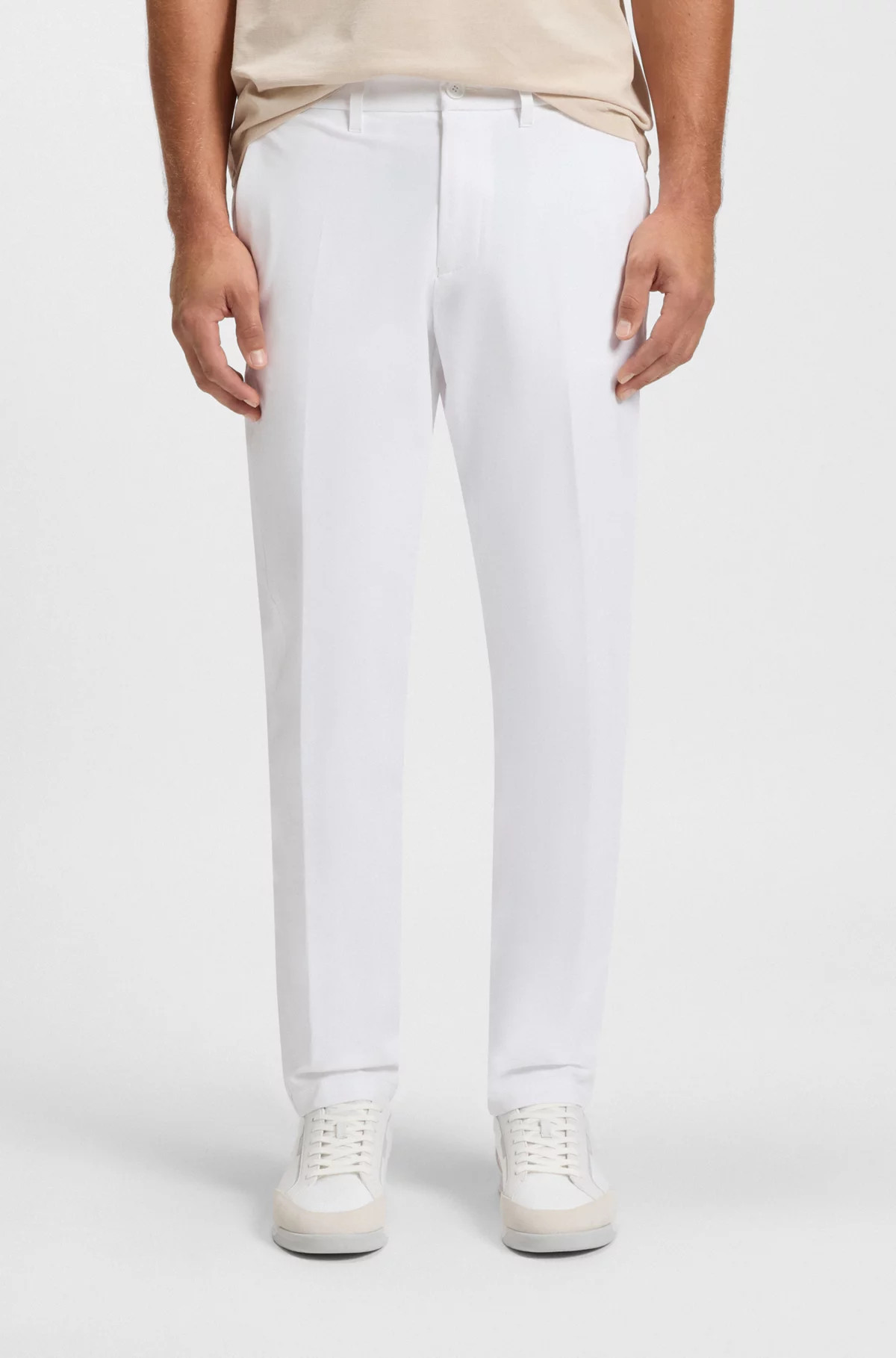 Slim-fit pants in water-repellent stretch fabric | Hugo Boss (US)