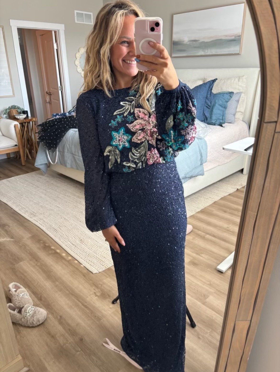 In love with this one! Wedding guest dress idea✨🤍 I usually size up 1 for event wear!

wedding guest dress, wedding guest dress idea, nippies, coco and eve, sequin dress, spring style, petite fashion, type B mom, Claire Tammaro 

#LTKParties #LTKStyleTip #LTKWedding