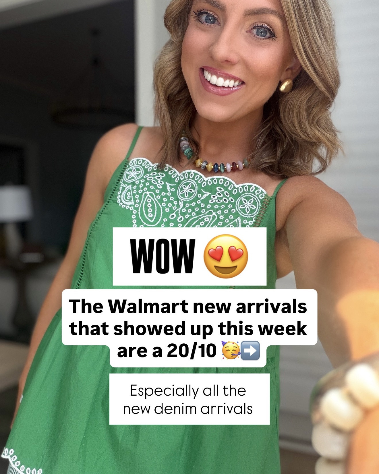 ✨ Walmart new arrivals just keep getting better… and this week’s drop is easily one of my favorites! From the cutest dresses and eyelet tops to the denim everyone has been asking about, comfy pants, fall-ready clogs, and affordable basics that look so much more expensive, these are the pieces I know I’ll be wearing on repeat. 🤎💚🩷

If you’re updating your wardrobe for late summer and heading into fall, these Walmart finds are too good to pass up. The quality is incredible, so many pieces are under $25, and several of my favorites have already been restocked! Which look are you adding to your cart first? 🛒✨

#walmart #walmartfashion #walmartfinds #walmartstyle #walmartnewarrivals #affordablefashion #budgetfashion #fallfashion #summerstyle #transitionalstyle #ootd #everydaystyle #casualstyle #momstyle #fashionfinds #styleinspo #denim #widelegjeans #maxidress #midskirt #eyelettop #cottonpants #comfystyle #falloutfits #affordablestyle #fashionover30 #outfitideas #lookforless #wearitloveit #newarrivals

#LTKootd #LTKPetite #LTKSaleAlert
