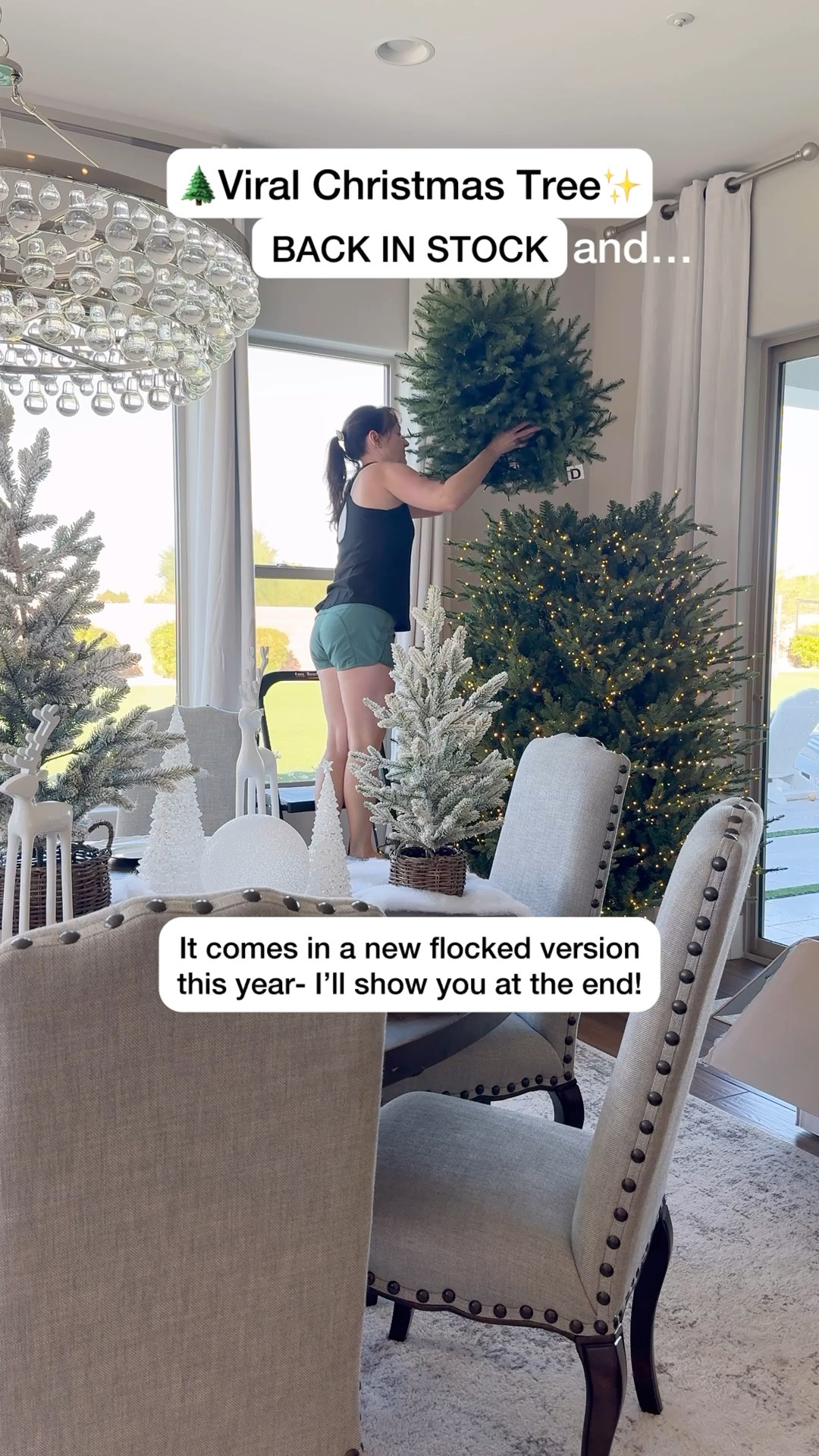 Back in stock-The Viral Christmas Tree! Is it worth all the hype?🤔🌲 100% YUP!! 🙌

⛄️ It also comes in a flocked version this year and yes, of course I ordered it! Sneak peek at the end of my reel! 

✨Comment TREE for link!✨
 🎄It has 3,400 mini fairy twinkle lights with tons of different settings (my fave is the warm white glow ✨). Mine is the 9-foot version (but it comes in other sizes too!) It is seriously so easy to set up and took me 15 minutes, plus the best part is no fluffing required. 

Do you want to see me set up the flocked? 👀 It’s a little early in the season for Christmas, but let me know if there’s interest and I’ll temporarily put it up next to my pumpkins and fall leaves lol! 

#christmastree  #ChristmasTreeGoals #HolidayHomeDecor #ModernFarmhouseGlam #ViralChristmasTree 

#LTKSaleAlert #LTKHome #LTKSeasonal