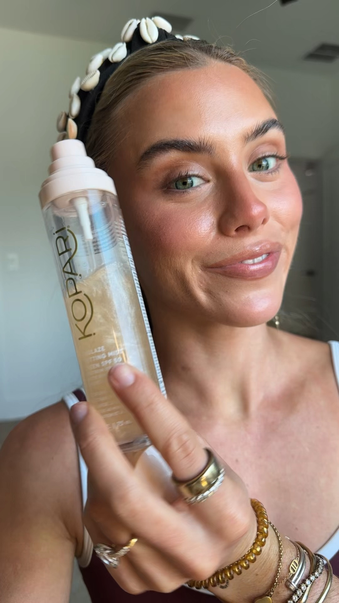 Shield your skin from harmful rays and glow from within with Sunglaze Sheer Setting Mist Sunscreen SPF 50. Designed for daily use, this ultra-fine, lightweight mist dries quickly, seamlessly applying over skincare or makeup. Infused with hyaluronic and polyglutamic acids, it hydrates skin for that glass skin finish that lasts all day. Plus, transport yourself to paradise with the subtle & refreshing melon scent. Reapplying sunscreen or finishing your routine has never been easier!

#LTKgrwm #LTKBeauty #LTKselfcare