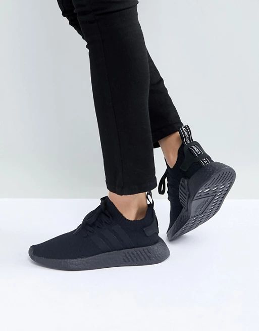 adidas Originals NMD R2 Sneakers In all Black | ASOS US