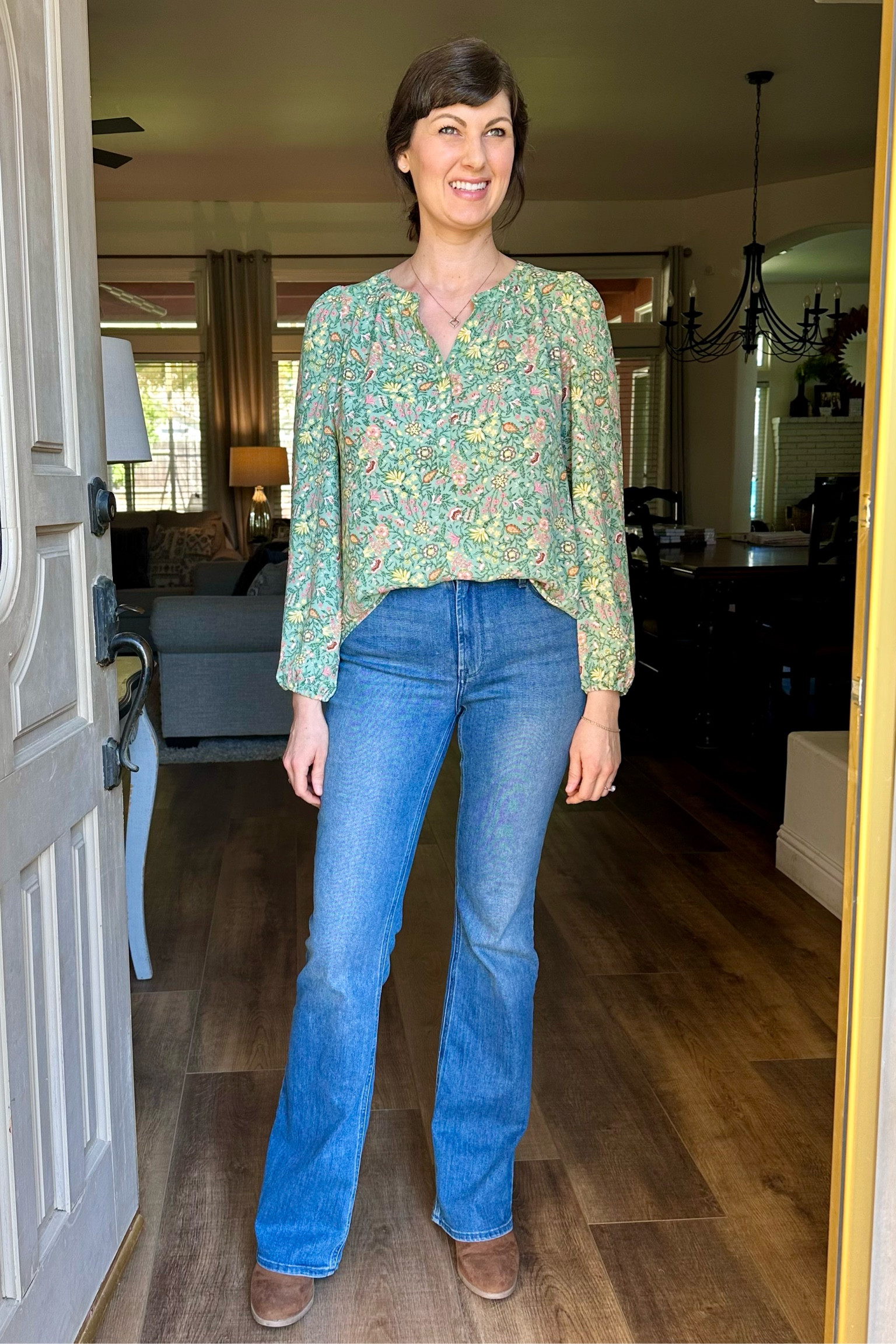Spring is here and pastels are so trendy right now. I am loving these comfortable budget jeans and garden party blouse. This is my go-to uniform and instantly gives me a fresh look!

#LTKSpringSale #LTKSeasonal