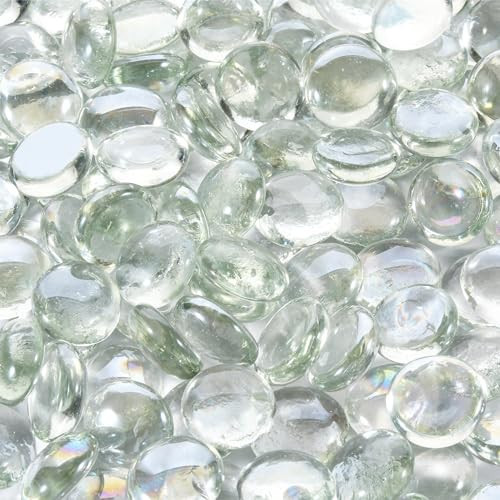 vchin 20 Pounds Firepit Glass, 3/4 Inch Glass Beads, Rocks for Fire Pit Table, Fireplace and Fire Bowl, Crystal Luster Firepit Rocks | Amazon (US)