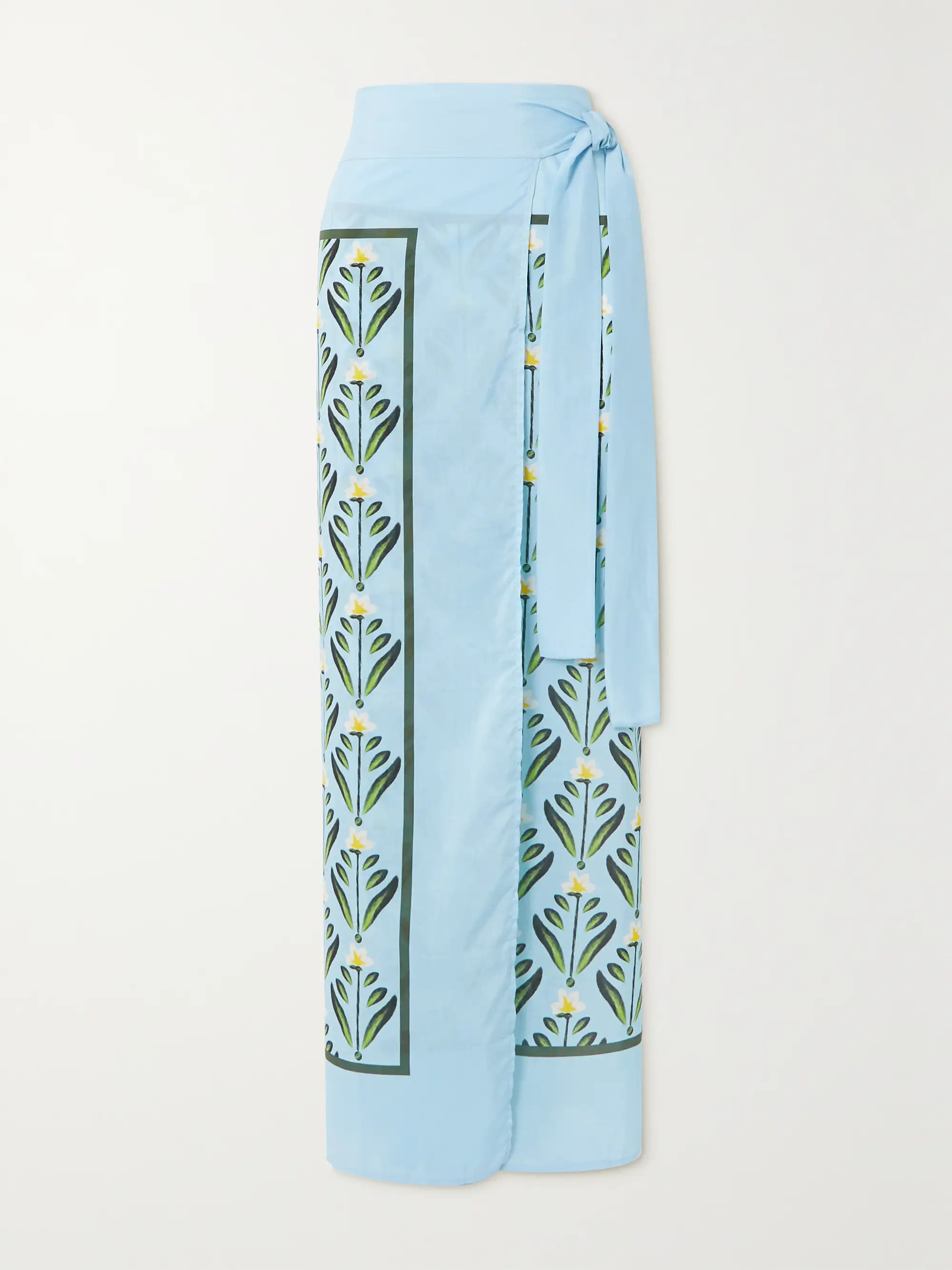 + NET SUSTAIN Lavanda Chivas floral-print cotton and silk-blend pareo | NET-A-PORTER (US)