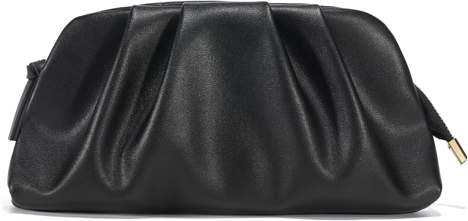 SWEETV Dressy Vegan Leather Clutch Purse for Women Formal, Soft Pleated PU Evening Clutch for Wed... | Amazon (US)