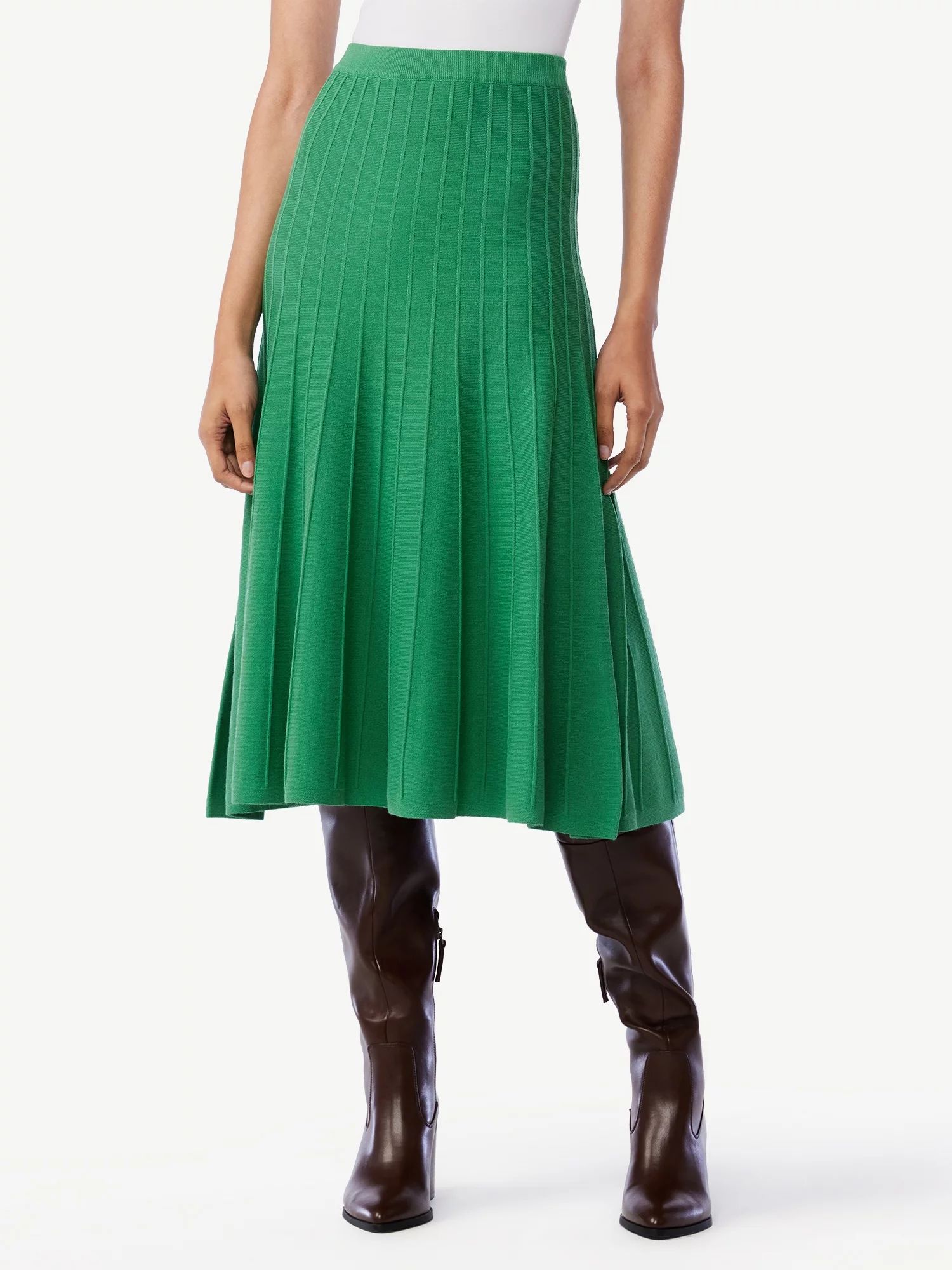 Scoop Women's Knit Midi Skirt - Walmart.com | Walmart (US)