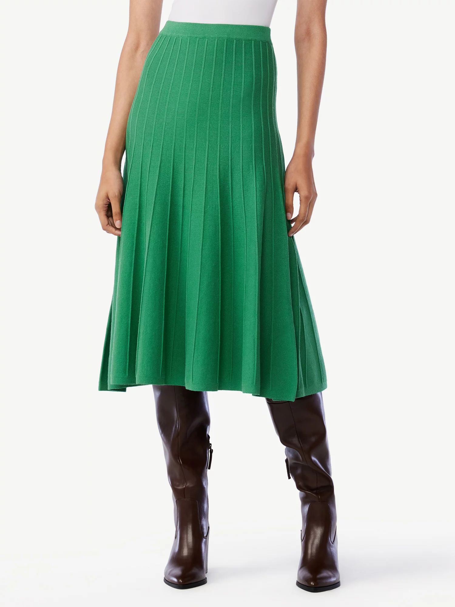 Scoop Women's Knit Midi Skirt | Walmart (US)