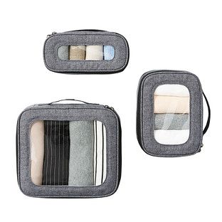 Lug Heather Grey Bento Box Packing Set | The Container Store