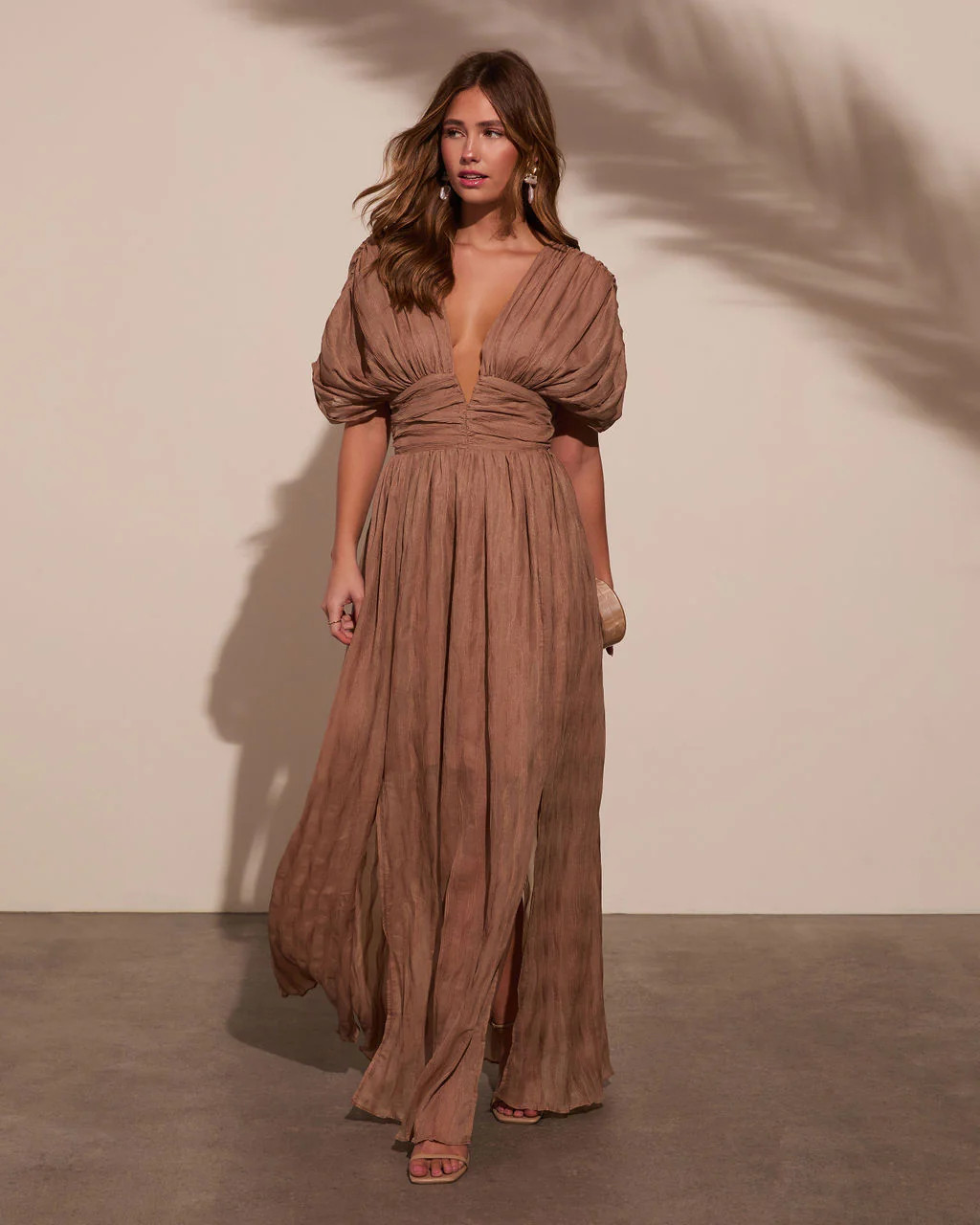 Harvest Nights Plisse Empire Maxi Dress | VICI