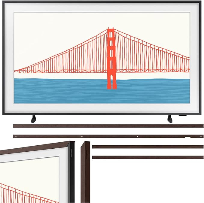 SAMSUNG QN75LS03AAFXZA 75 Inch The Frame QLED 4K Smart TV Bundle 75 inch The Frame Customizable B... | Amazon (US)