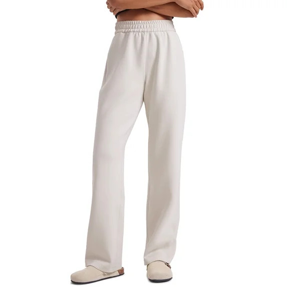 CRZ YOGA SoftAura Straight Leg Casual Sweatpants Women 28" Modal Lounge Travel Pants with Pockets | Walmart (US)
