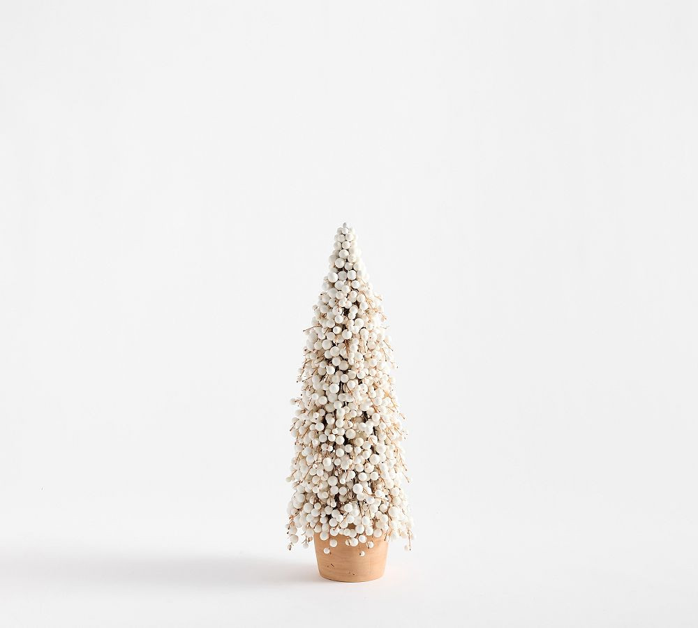 Faux Potted Berry Cluster Cone Trees | Pottery Barn (US)
