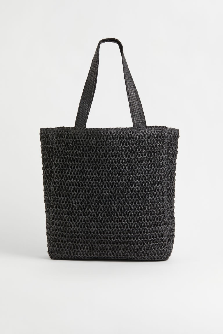 H & M - Straw Bag - Black | H&M (US + CA)