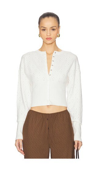 LIONESS Head in The Clouds Top in Cream. - size M | Revolve Clothing (Global)