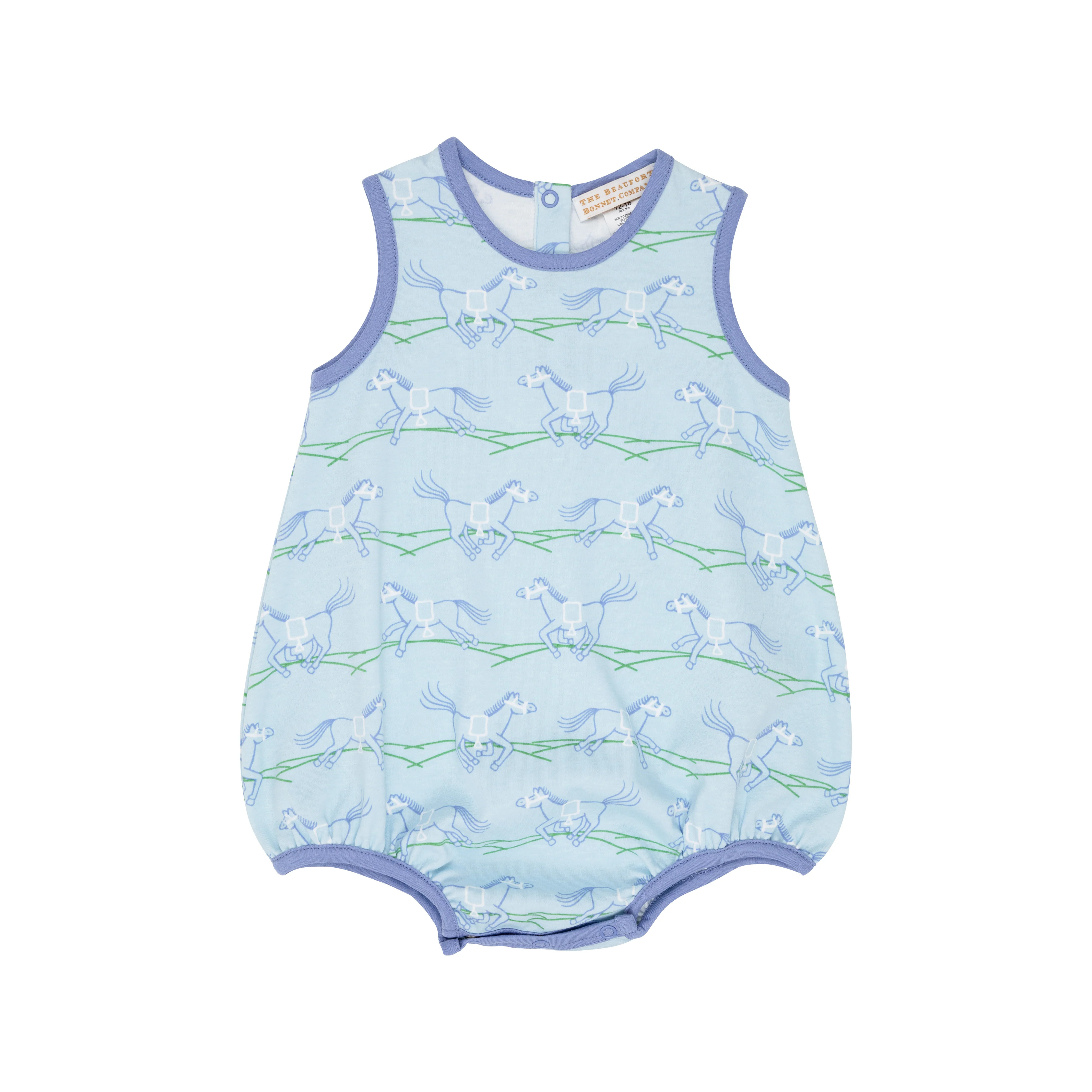 Patton Play Bubble - Home to the Horses with Park City Periwinkle | The Beaufort Bonnet Company