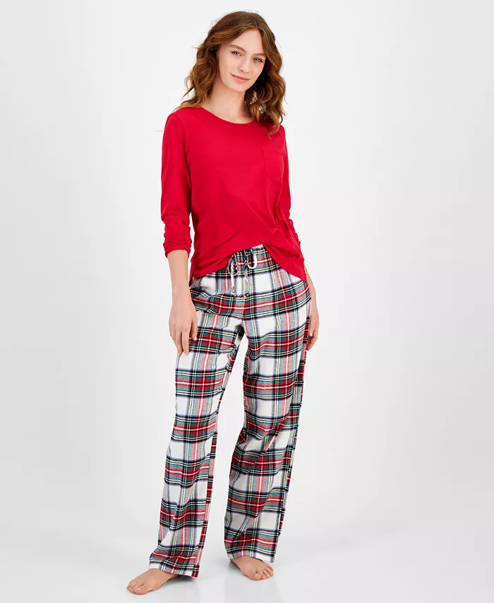Matching Women's Mix It Stewart Pajamas Set, Created for Macy's | Macy's