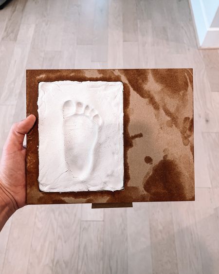 Baby hand and foot print kit! I have to let this dry for 2 more days but it turned out so cute! Only $20 from Amazon

Baby item, memorabilia, keepsake, photo frame

#LTKfamily #LTKhome #LTKbaby