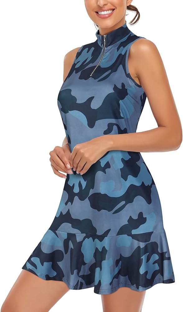 Cucuchy Womens Golf Tennis Dress Sleeveless Athletic Sports Workout Dresses | Amazon (US)